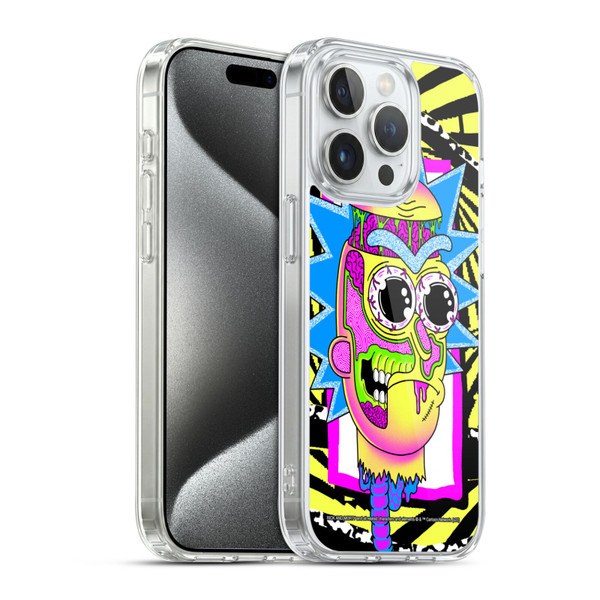 Rick And Morty Season 1 & 2 Graphics Rick Soft Gel Case for Apple iPhone 15 Pro & MagSafe