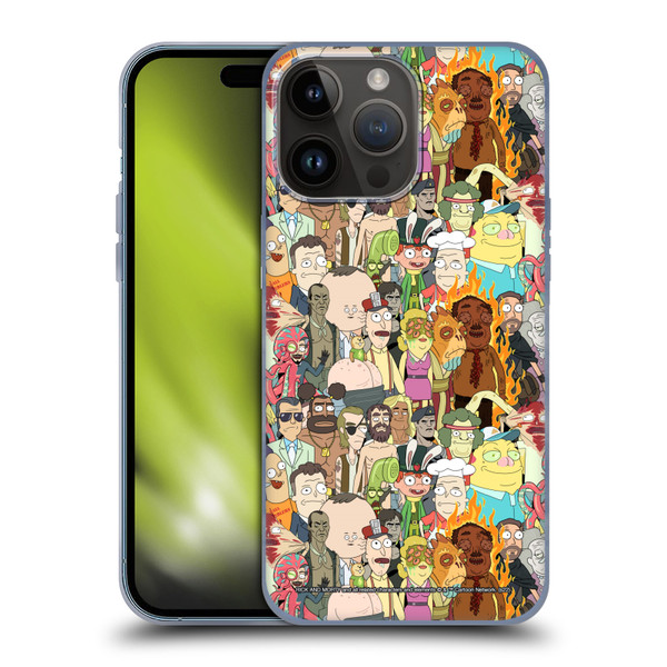 Rick And Morty Season 3 Graphics Interdimensional Space Cable Soft Gel Case for Apple iPhone 15 Pro Max