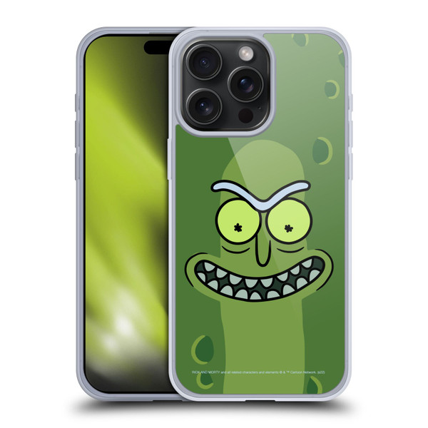 Rick And Morty Season 3 Graphics Pickle Rick Soft Gel Case for Apple iPhone 15 Pro Max