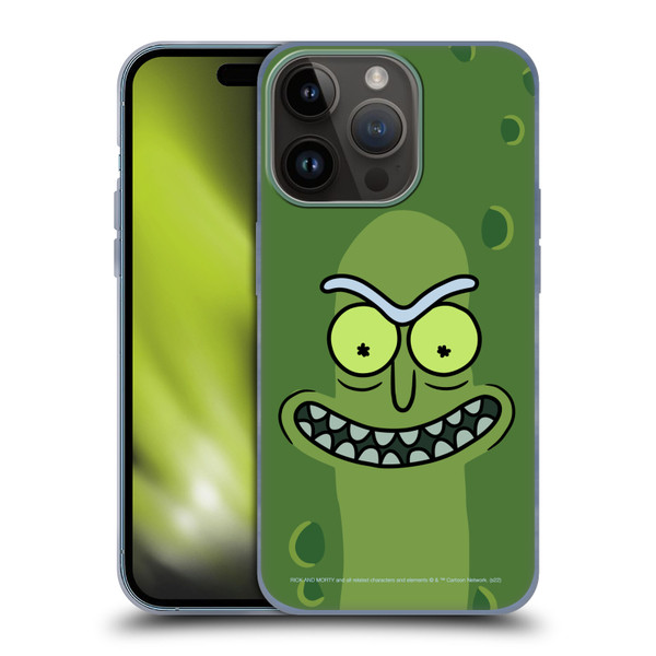 Rick And Morty Season 3 Graphics Pickle Rick Soft Gel Case for Apple iPhone 15 Pro