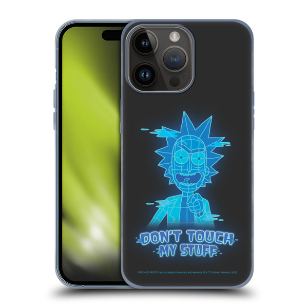 Rick And Morty Season 5 Graphics Don't Touch My Stuff Soft Gel Case for Apple iPhone 15 Pro Max