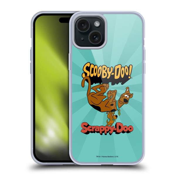 Scooby-Doo 50th Anniversary Scooby And Scrappy Soft Gel Case for Apple iPhone 15 Plus