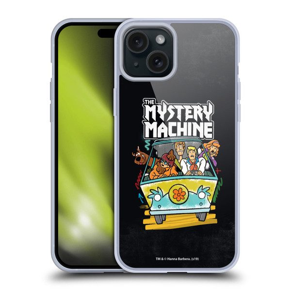 Scooby-Doo Mystery Inc. Grunge Mystery Machine Soft Gel Case for Apple iPhone 15 Plus