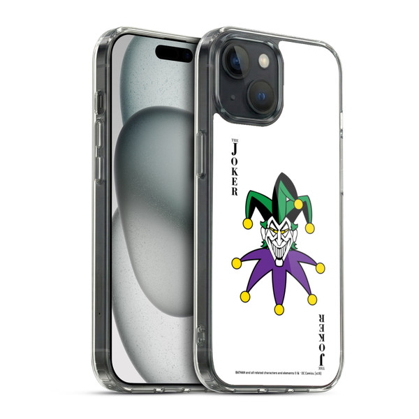 The Joker DC Comics Character Art Card Soft Gel Case for Apple iPhone 15 & MagSafe