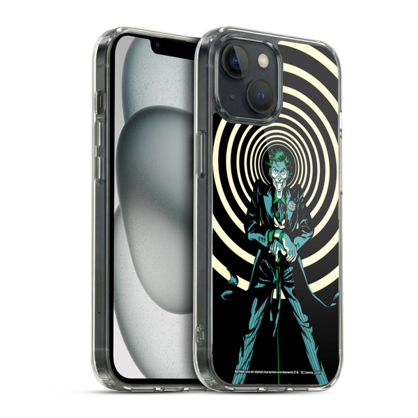 The Joker DC Comics Character Art Grin Soft Gel Case for Apple iPhone 15 & MagSafe