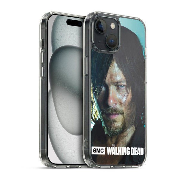 AMC The Walking Dead Characters Daryl Soft Gel Case for Apple iPhone 15 & MagSafe