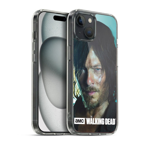 AMC The Walking Dead Characters Daryl Soft Gel Case for Apple iPhone 15 Plus & MagSafe