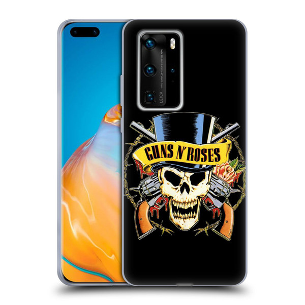 Guns N' Roses Key Art Top Hat Skull Soft Gel Case for Huawei P40 Pro / P40 Pro Plus 5G