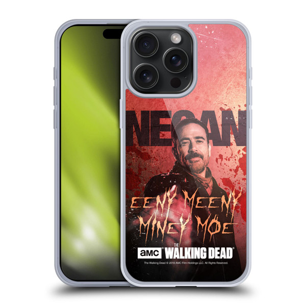 AMC The Walking Dead Negan Eeny Miney Coloured Soft Gel Case for Apple iPhone 15 Pro Max