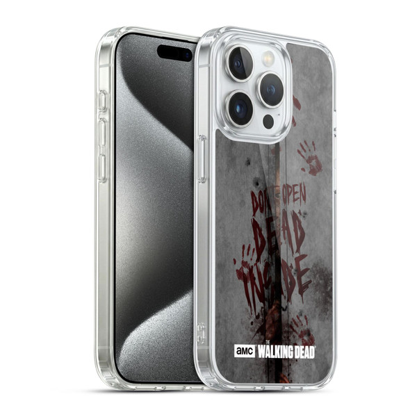 AMC The Walking Dead Typography Dead Inside Soft Gel Case for Apple iPhone 15 Pro & MagSafe