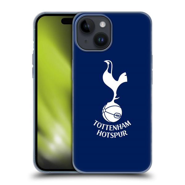 Tottenham Hotspur F.C. Badge Cockerel Soft Gel Case for Apple iPhone 15