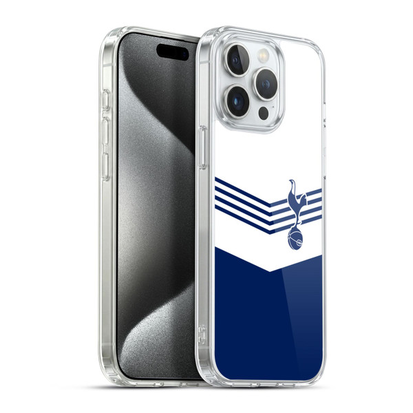 Tottenham Hotspur F.C. Badge 1978 Stripes Soft Gel Case for Apple iPhone 15 Pro Max & MagSafe