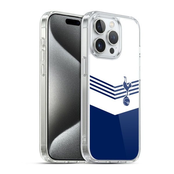 Tottenham Hotspur F.C. Badge 1978 Stripes Soft Gel Case for Apple iPhone 15 Pro & MagSafe