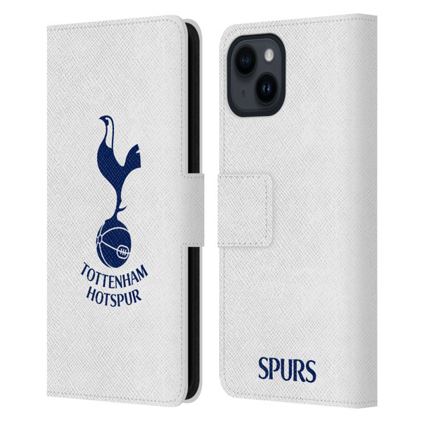 Tottenham Hotspur F.C. Badge Blue Cockerel Leather Book Wallet Case Cover For Apple iPhone 15