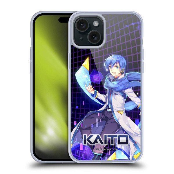 Hatsune Miku Characters Kaito Soft Gel Case for Apple iPhone 15 Plus