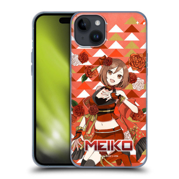 Hatsune Miku Characters Meiko Soft Gel Case for Apple iPhone 15 Plus