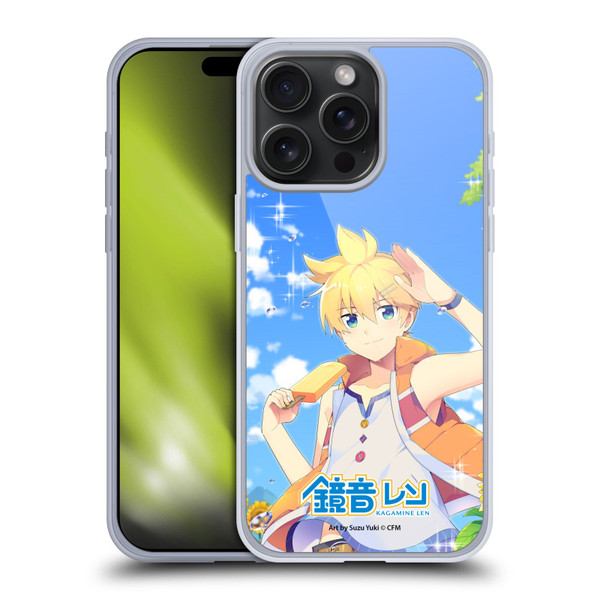 Hatsune Miku Characters Kagamine Len Soft Gel Case for Apple iPhone 15 Pro Max
