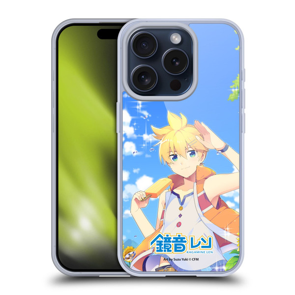 Hatsune Miku Characters Kagamine Len Soft Gel Case for Apple iPhone 15 Pro