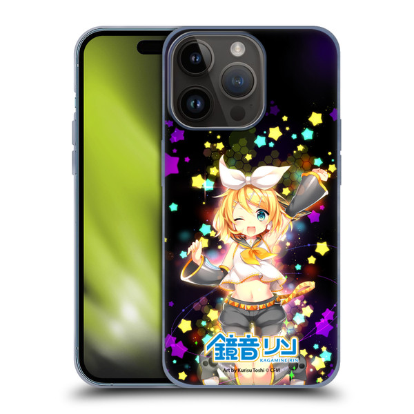 Hatsune Miku Characters Kagamine Rin Soft Gel Case for Apple iPhone 15 Pro