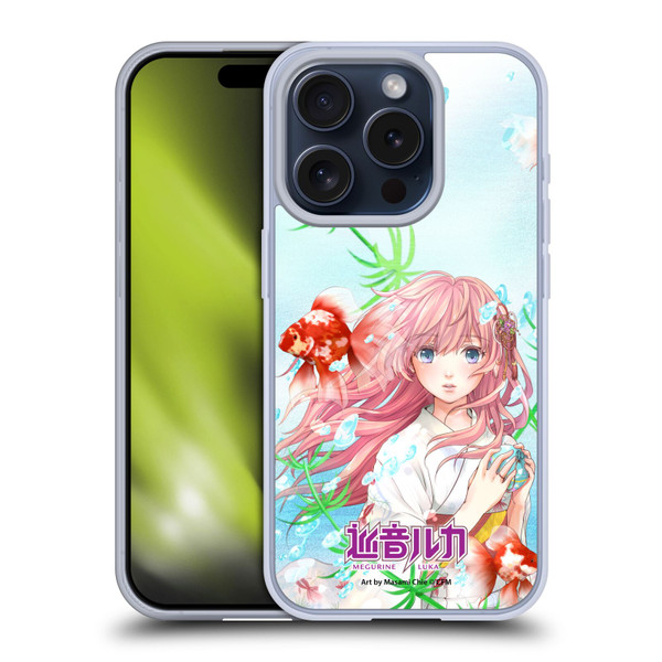 Hatsune Miku Characters Megurine Luka Soft Gel Case for Apple iPhone 15 Pro
