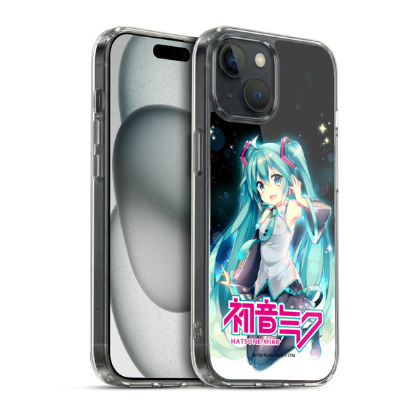 Hatsune Miku Graphics Night Sky Soft Gel Case for Apple iPhone 15 & MagSafe