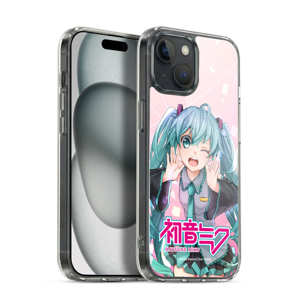 Hatsune Miku Graphics Wink Soft Gel Case for Apple iPhone 15 & MagSafe