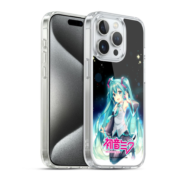 Hatsune Miku Graphics Night Sky Soft Gel Case for Apple iPhone 15 Pro & MagSafe