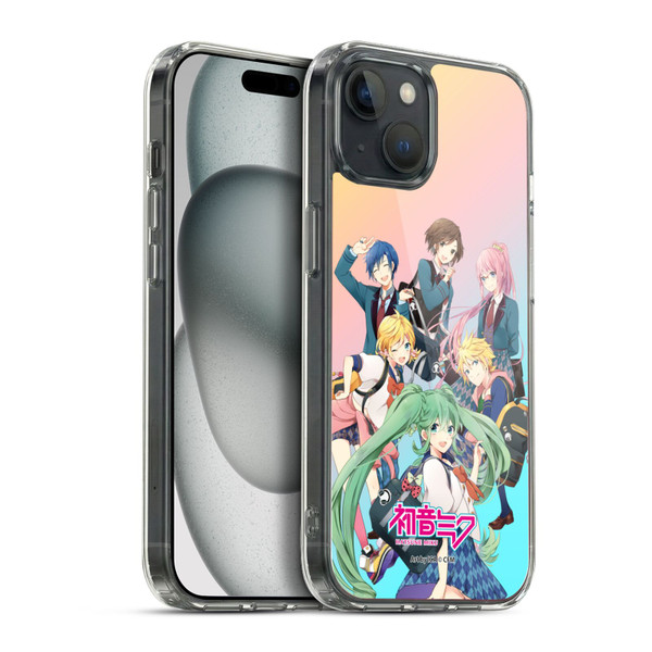 Hatsune Miku Virtual Singers High School Soft Gel Case for Apple iPhone 15 Plus & MagSafe