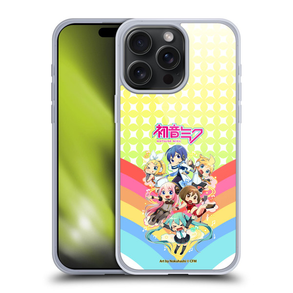 Hatsune Miku Virtual Singers Rainbow Soft Gel Case for Apple iPhone 15 Pro Max