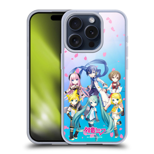 Hatsune Miku Virtual Singers Sakura Soft Gel Case for Apple iPhone 15 Pro