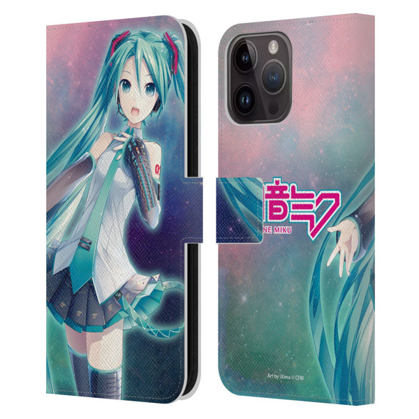Hatsune Miku Graphics Nebula Leather Book Wallet Case Cover For Apple iPhone 15 Pro Max