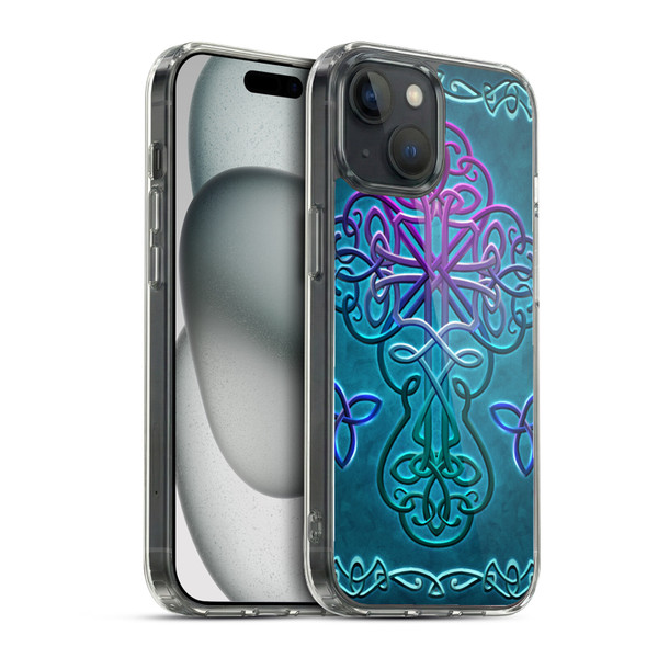 Brigid Ashwood Crosses Celtic Soft Gel Case for Apple iPhone 15 & MagSafe