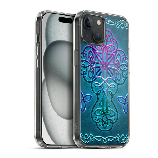 Brigid Ashwood Crosses Celtic Soft Gel Case for Apple iPhone 15 Plus & MagSafe