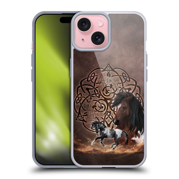 Brigid Ashwood Celtic Wisdom Horse Soft Gel Case for Apple iPhone 15