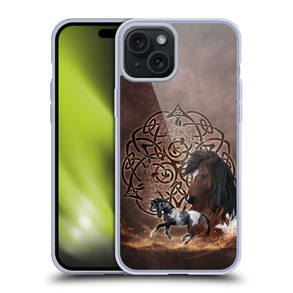 Brigid Ashwood Celtic Wisdom Horse Soft Gel Case for Apple iPhone 15 Plus