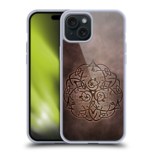 Brigid Ashwood Celtic Wisdom Knot Horse Soft Gel Case for Apple iPhone 15 Plus