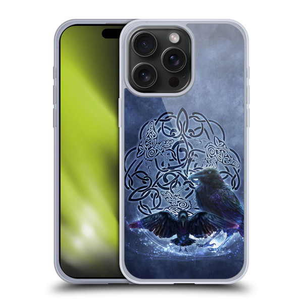 Brigid Ashwood Celtic Wisdom Raven Soft Gel Case for Apple iPhone 15 Pro Max
