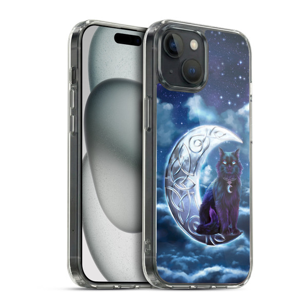 Brigid Ashwood Celtic Wisdom 2 Black Cat Soft Gel Case for Apple iPhone 15 & MagSafe