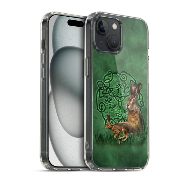 Brigid Ashwood Celtic Wisdom 2 Hare Soft Gel Case for Apple iPhone 15 & MagSafe