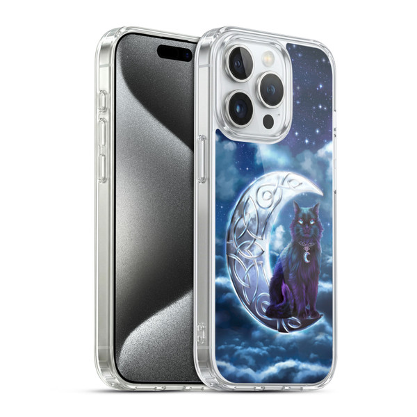 Brigid Ashwood Celtic Wisdom 2 Black Cat Soft Gel Case for Apple iPhone 15 Pro & MagSafe