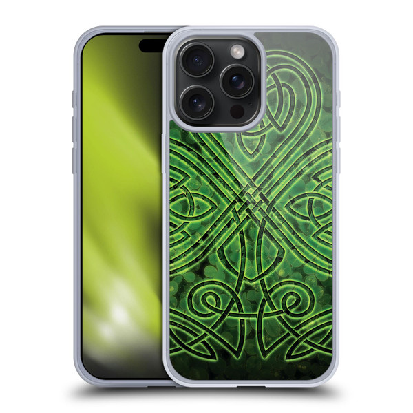 Brigid Ashwood Celtic Wisdom 3 Irish Shamrock Soft Gel Case for Apple iPhone 15 Pro Max
