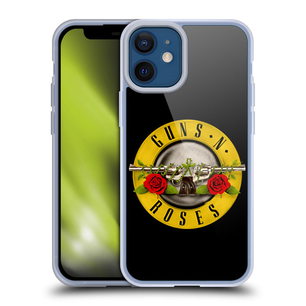 Guns N' Roses Key Art Bullet Logo Soft Gel Case for Apple iPhone 12 Mini