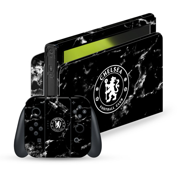 Chelsea Football Club Art Black Marble Vinyl Sticker Skin Decal Cover for Nintendo Switch OLED