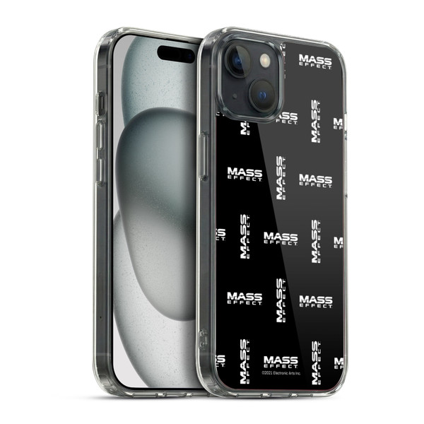 EA Bioware Mass Effect Graphics Logo Pattern Soft Gel Case for Apple iPhone 15 Plus & MagSafe