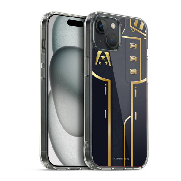EA Bioware Mass Effect Armor Collection Officer Soft Gel Case for Apple iPhone 15 Plus & MagSafe