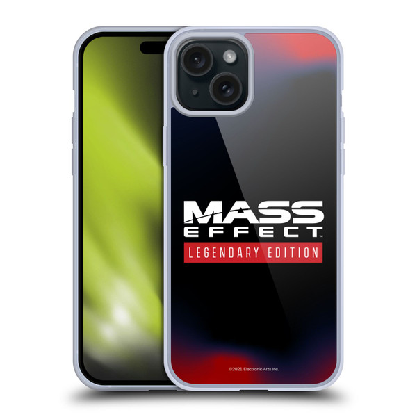 EA Bioware Mass Effect Legendary Graphics Logo Soft Gel Case for Apple iPhone 15 Plus
