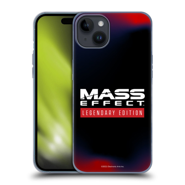 EA Bioware Mass Effect Legendary Graphics Logo Soft Gel Case for Apple iPhone 15 Plus