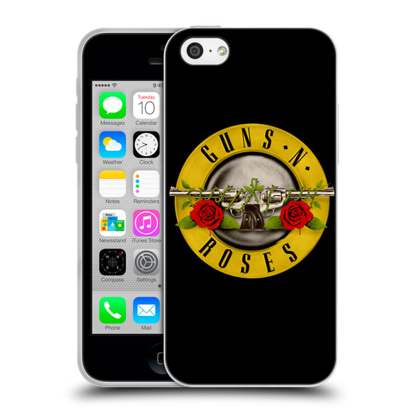 Guns N' Roses Key Art Bullet Logo Soft Gel Case for Apple iPhone 5c