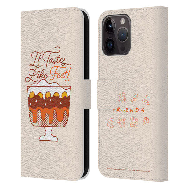Friends TV Show Key Art Tastes Like Feet Leather Book Wallet Case Cover For Apple iPhone 15 Pro Max