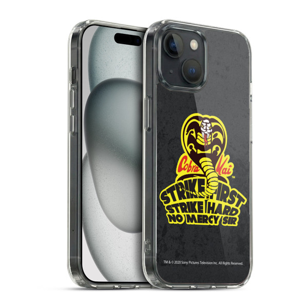 Cobra Kai Graphics 2 Strike Hard Logo Soft Gel Case for Apple iPhone 15 & MagSafe